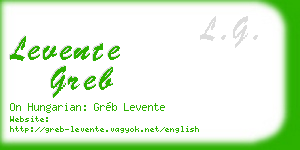 levente greb business card